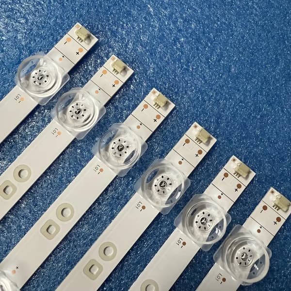 LED-stribe, 9 LED'er, 61,8 cm, Dæmpbar, Aluminium, Til 65-tommers TV'er