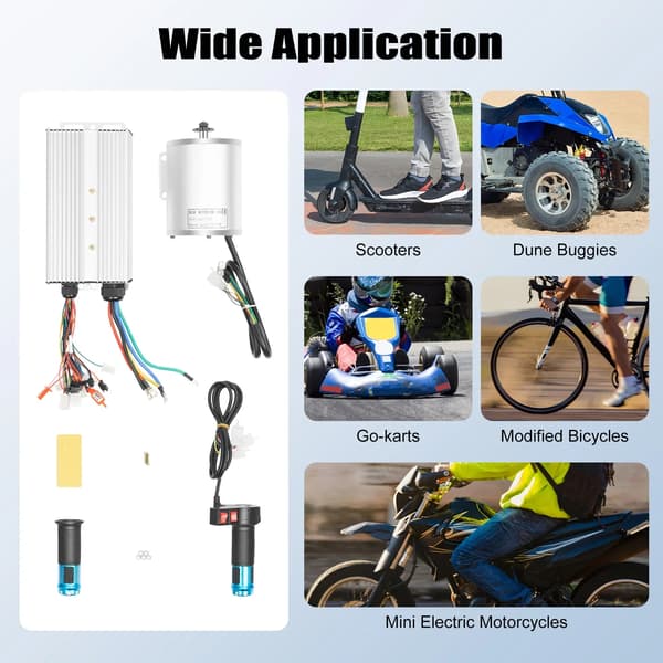 Borstrlös Motor Kit, 3000W Effekt, Hög Effektivitet,0