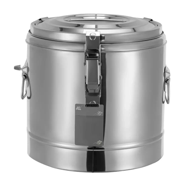 Sopbehållare, Rostfritt Stål, 10L Kapacitet,silver