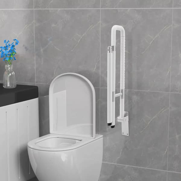 Säkerhetsräcke, Väggmonterat, Halkfritt Design,VIT