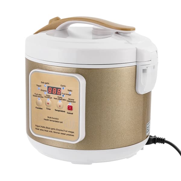Fermenteringsmaskine, Rustfrit Stål, 6 Liter Kapacitet,Guld