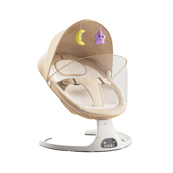 Babysvingestol, Justerbare Hastigheder, Bluetooth Kontrol,Khaki