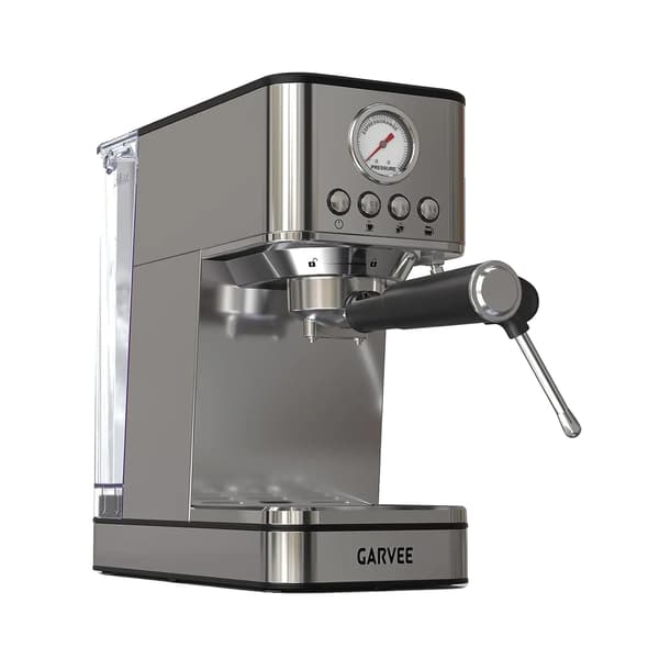 Espressomaskin, 20 Bar Tryck, Rostfritt Stål Konstruktion,Silver