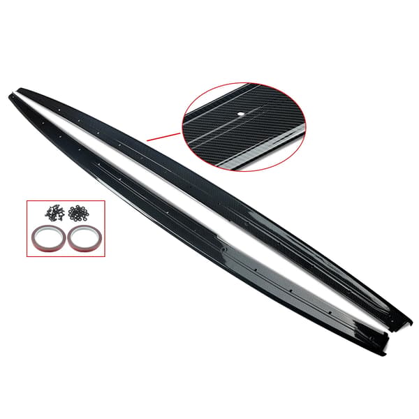Side Skirt Extensions, Holdbar ABS Konstruktion, M Performance Stil,som vist