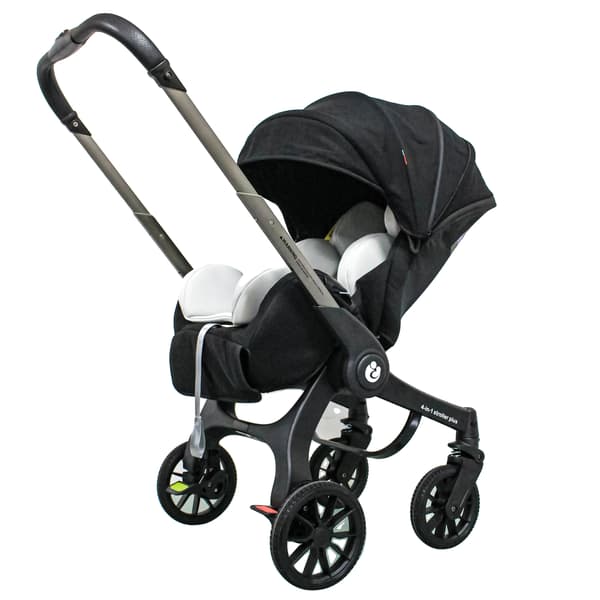 Babyvogn, Multifunktionel, Sammenklappelig,sort