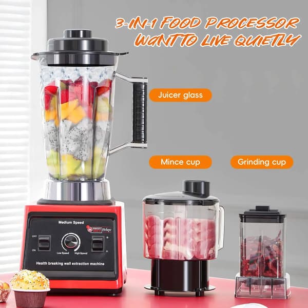 Blender, Multifunktionel, Højtydende Motor,EU stik