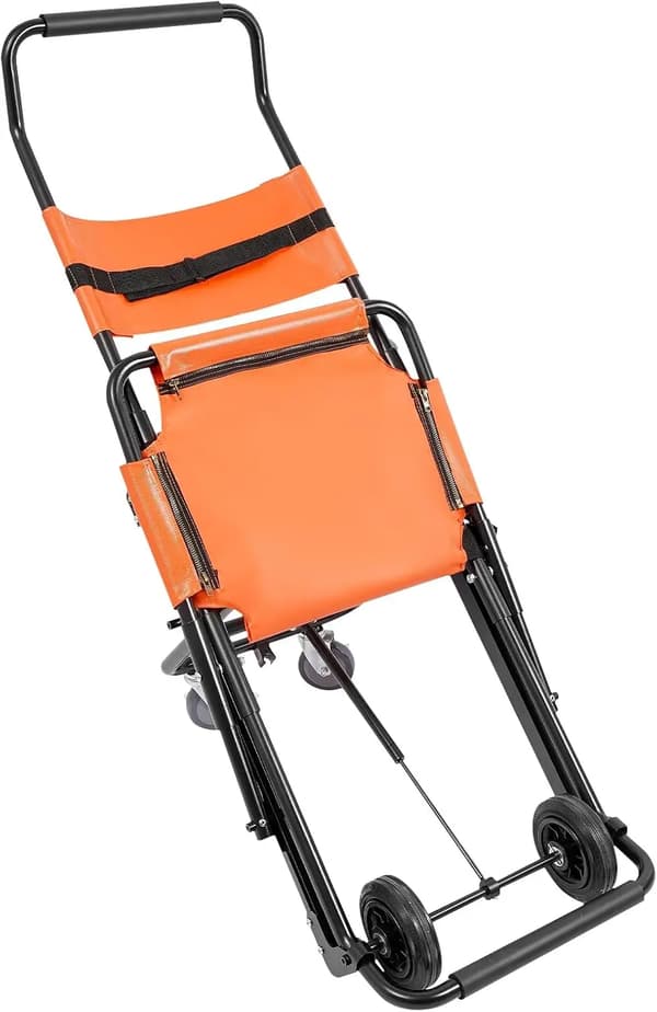 Fällstol, 158 kg lastkapacitet, manuell lyftdesign,orange