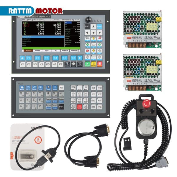 CNC-system, 4-akset offline controller, komplet tilbehørssæt,Bare ekspertkit, 3 akser