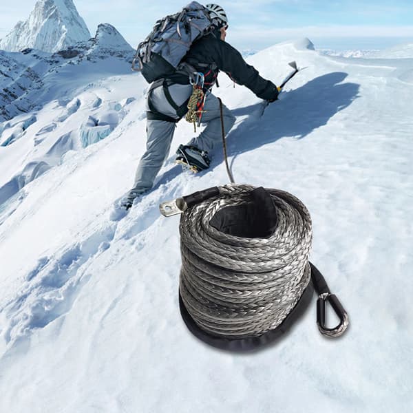Vinsjkabel, Heavy Duty, 10,5T Styrke,GRÅ