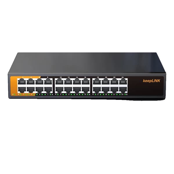 Gigabit Ethernet Switch, 24 porte, unmanaged switch,24x1GbE Uadministreret