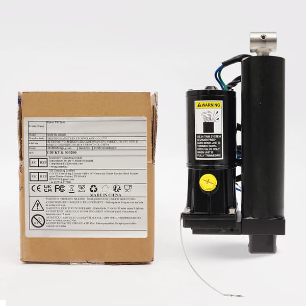 Udenbords Power Trim Tilt Samling, 500W Motor, IP67 Vandmodstand,sort