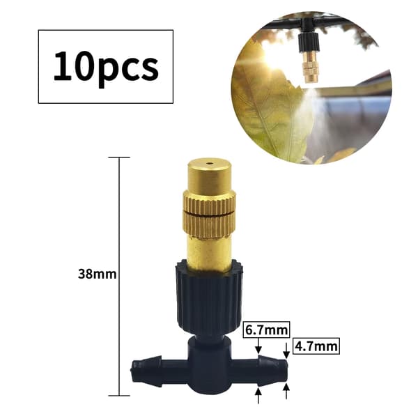 Utomhus Misting Kylsystem, Justerbar Atomizer, Handhållen Design,A- 10Pcs