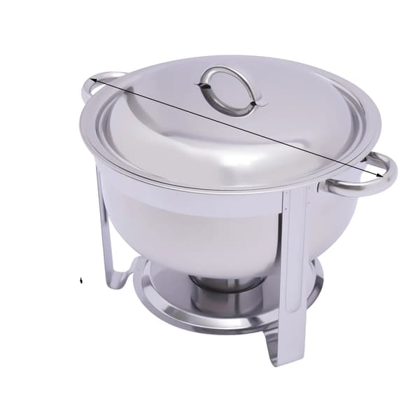 Chafing Dish Sæt, Rustfrit Stål, Stabelbart Design,Sølv