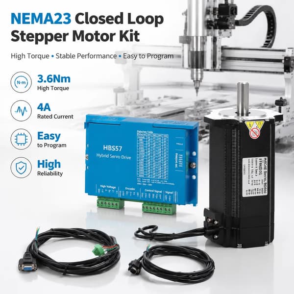 Stepper Motor Kit, Høj Moment, Præcisionskontrol,Ingen stik