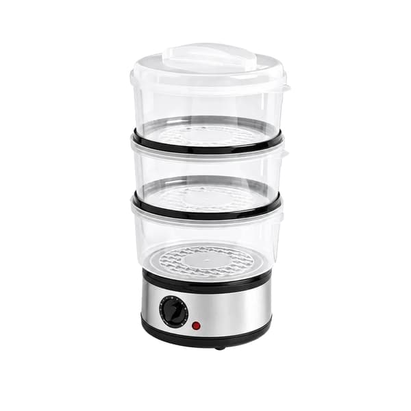 Elektrisk Dampkoger, 3-Lags Design, 60-Minutters Timer,20*38cm