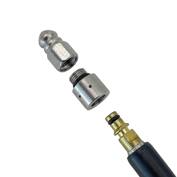 Trykluftvaskeradapter, Rustfrit Stål, 4500 PSI Kompatibilitet,For KARCHER K