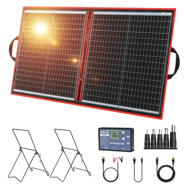 Bärbar Solpanel, 195W Effektutgång, Fällbar Design,97W Med ZJ
