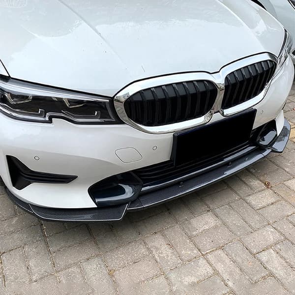 Front Bumper Lip, Holdbart ABS Materiale, Nem Bolt-On Installation,Klaver sort