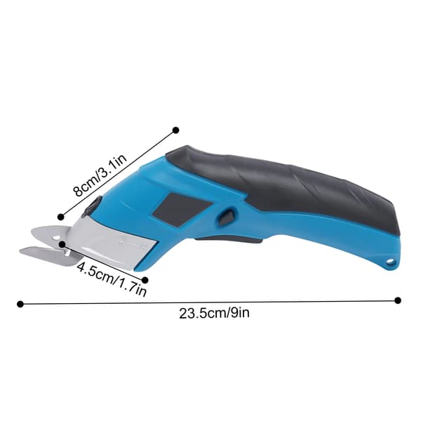 Elektrisk Box Cutter, Ergonomisk Design, Genopladeligt Batteri,Blå/Sort