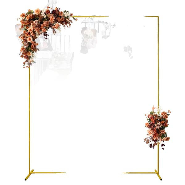 Bröllopsbåge, Hållbart Metall, Elegant Design,Rektangel 2 * 1.5 m(fr), 2m-b