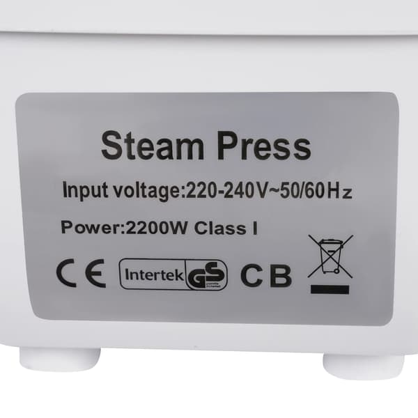 Damppresser, Touchscreen Kontrol, Flere Stofindstillinger,EU, HVID