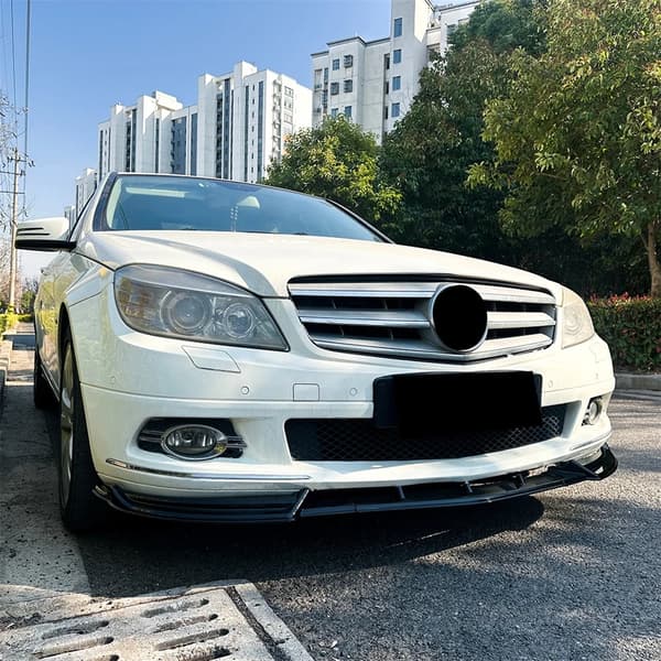 Front Bumper Splitter Lip Spoiler, Skræddersyet Pasform, Aerodynamisk Design,sort