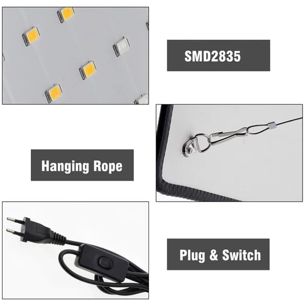 Vækstlys, Fuldspektrum, Energi Effektiv,2PCS
