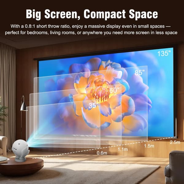 Projektor, 500 ANSI lumen, Smart Connectivity,HY320F