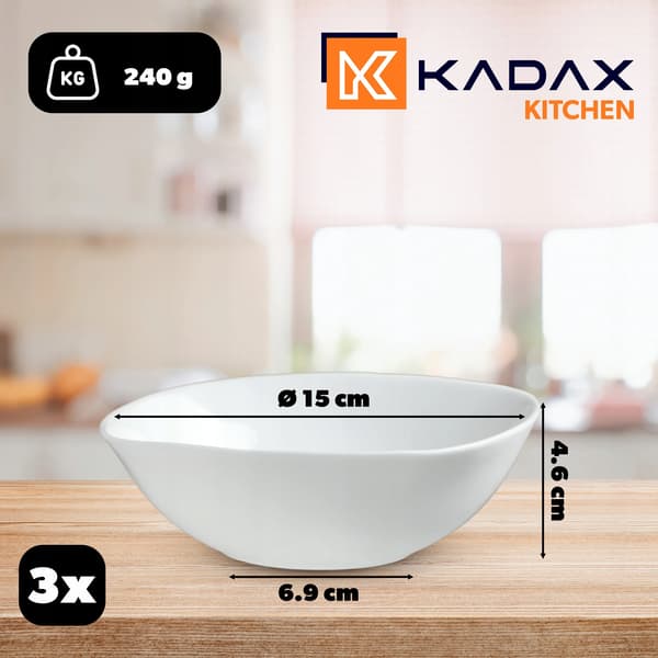 Salladsskål, Glasmaterial, 16 cm Diameter, Lämplig för Soppa och Snacks, Elegant Vit Färg, CE / EU Certifiering