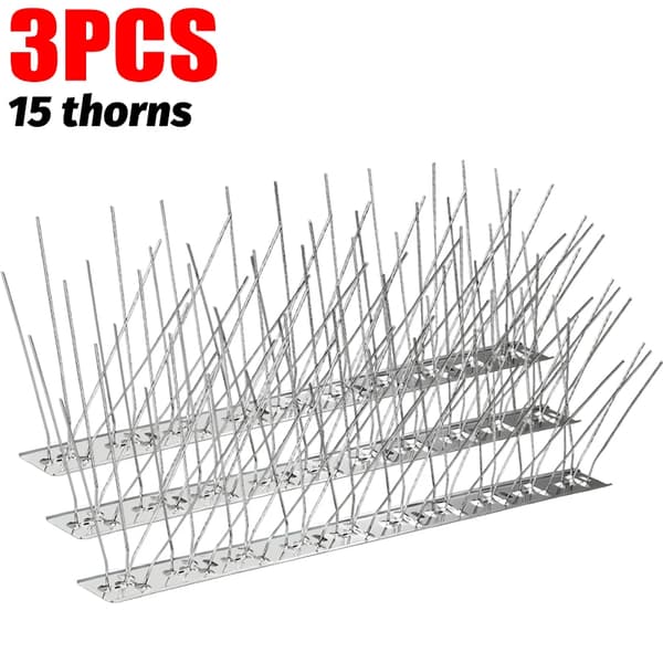 Anti-Due Spidser, Holdbart Rustfrit Stål, Nem Installation,3PCS-15 Torne
