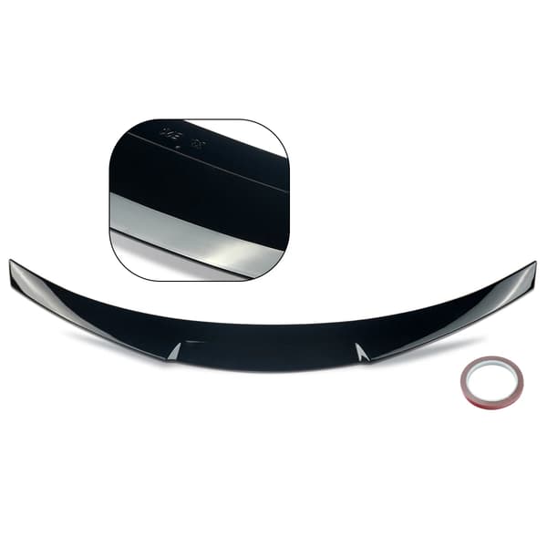 Bagspoiler, ABS-plast, aerodynamisk design,Glansende Sort