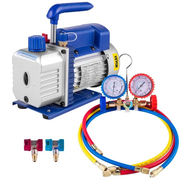 Vakuumpumpe, 1/4 HK, 1,8 CFM flow rate,1.8CFM 1-4HP måler