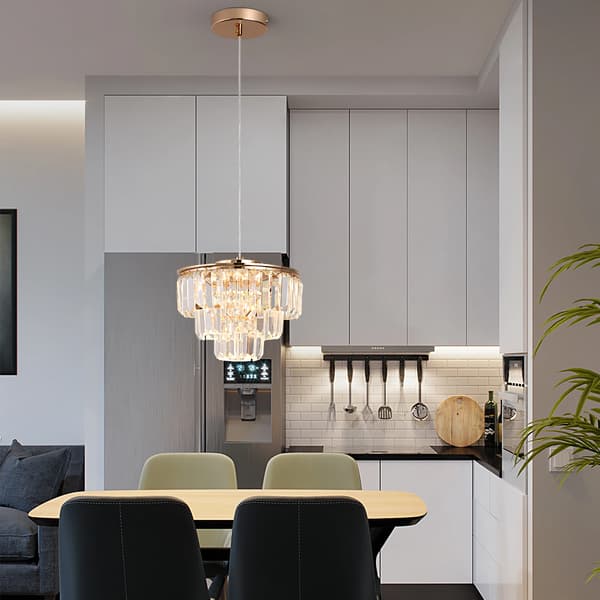 Krona, Elegant Design, Mångsidig Belysning,J25-P-SS, Föränderlig