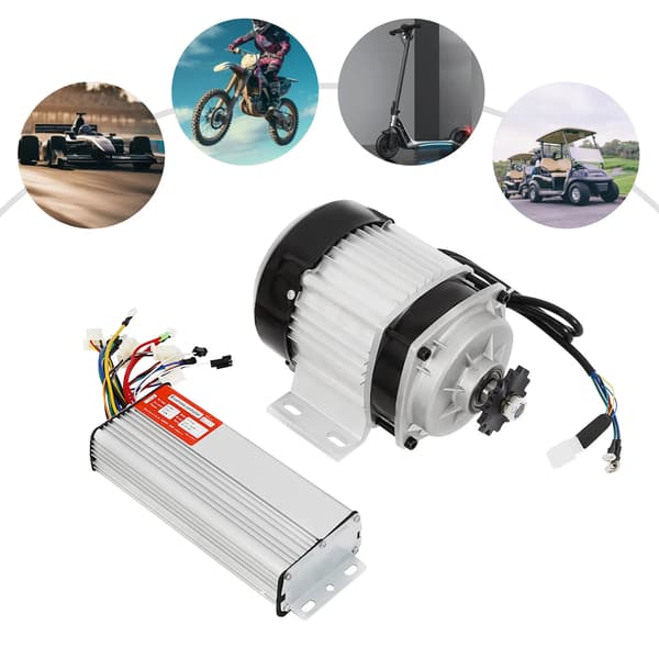 Børsteløs DC-motor, 750W output, høj effektivitet,SØLV