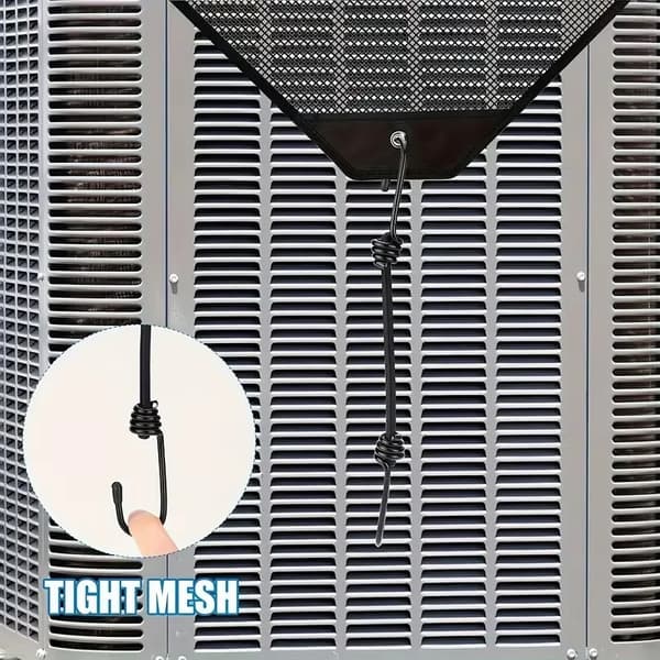 Airconditioner Cover, Vindafvisende Design, Mesh Ventilation,1Pc