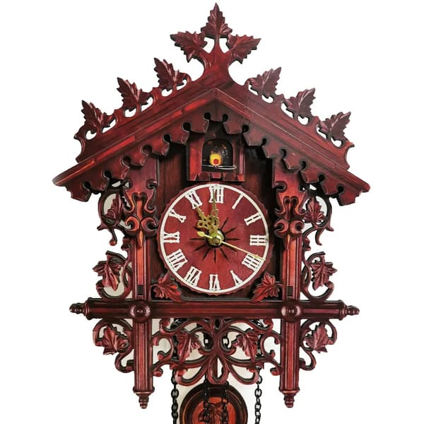 Vægur, Husformet Design, Dekorativt Element,Rød
