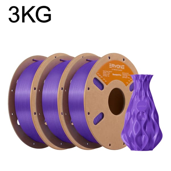 PLA Filament, 1,75 mm Diameter, Højkvalitets 3D Printmateriale,Dyb Lilla-3kg
