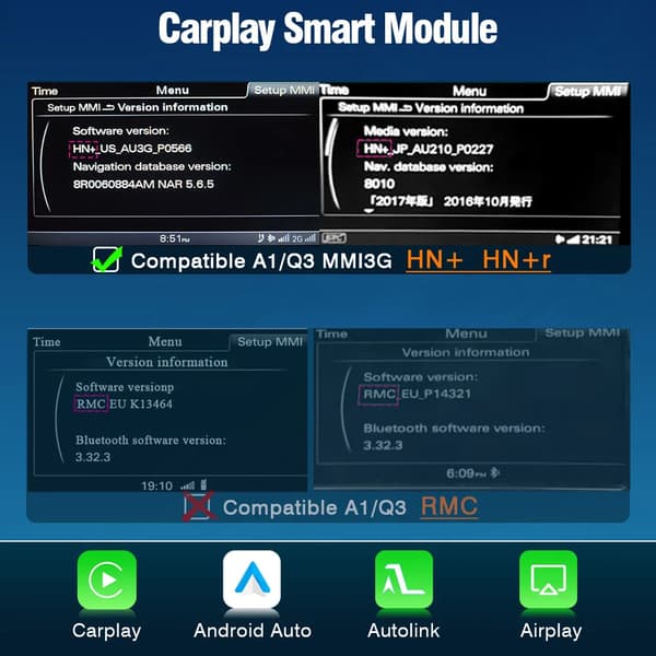 CarPlay og Android Auto Interface Adapter, Trådløs Forbindelse, Nem Installation,For HN+ HN+R
