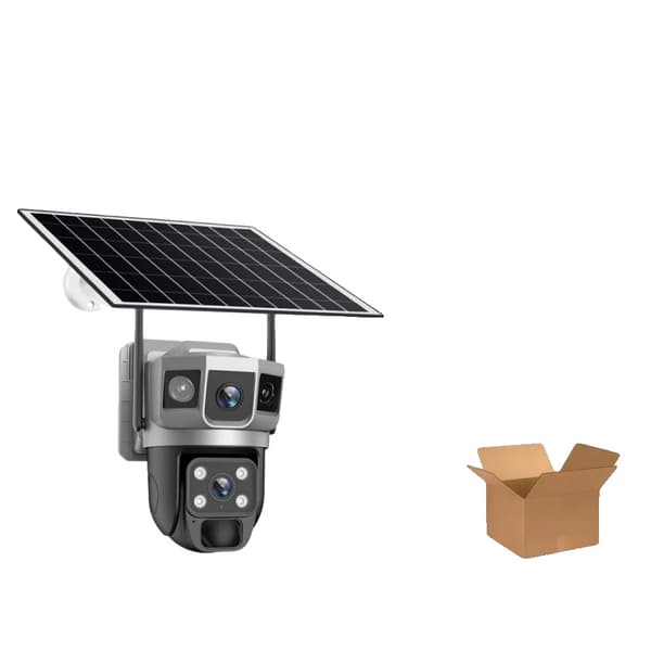 Overvågningskamera, 4G-forbindelse, solcelledrevet,CCTV+128G kort