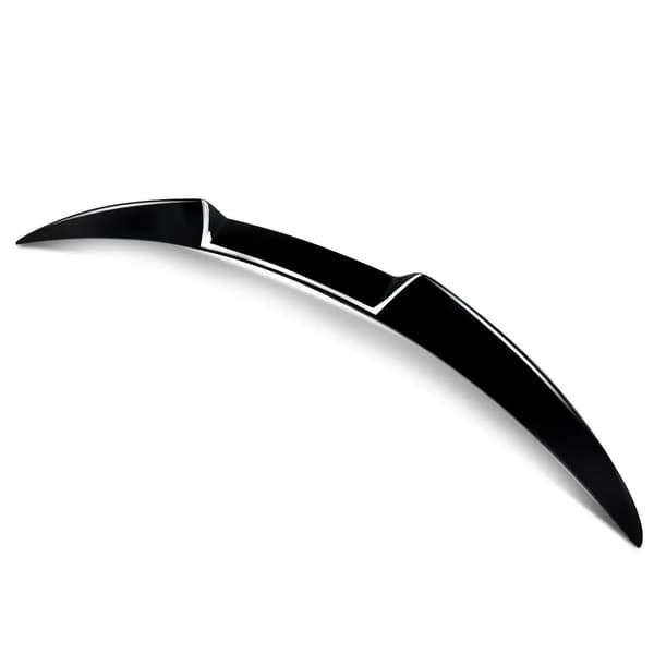 Bageste Spoiler, Blank Sort Finish, Aerodynamisk Design,som vist