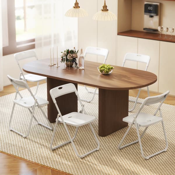 Fällstolar, Böjd Ryggstöd, Platsbesparande Design,VIT