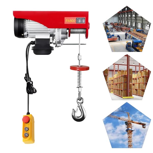 Luftkompressor, 750W Motor, 145L/min Luftstrøm,Rød