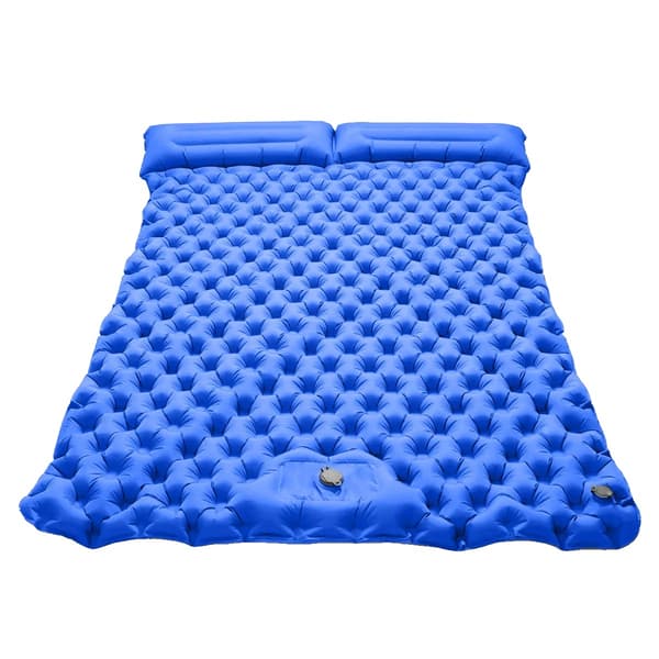 Campingmåtte, Oppustelig Luftmadras, Ekstra Bred Design,Blå