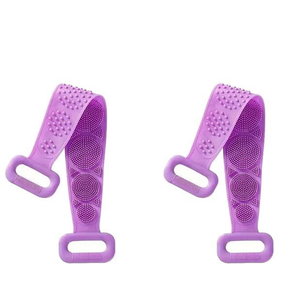 Kropsskrubbebørste, Bærbar Design, Effektiv Eksfoliering,PURPLE2pcs, cuozao-a