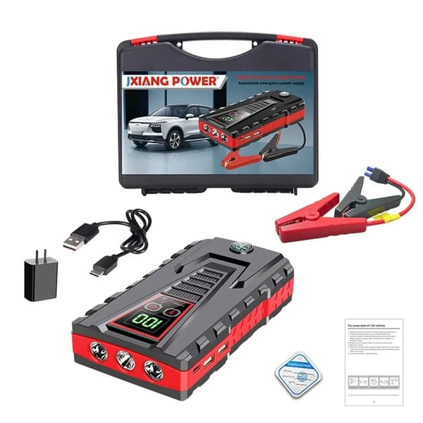 Bil Jump Starter, 6000mAh Kapacitet, 5000A Toppström, 6000mah(Simple)