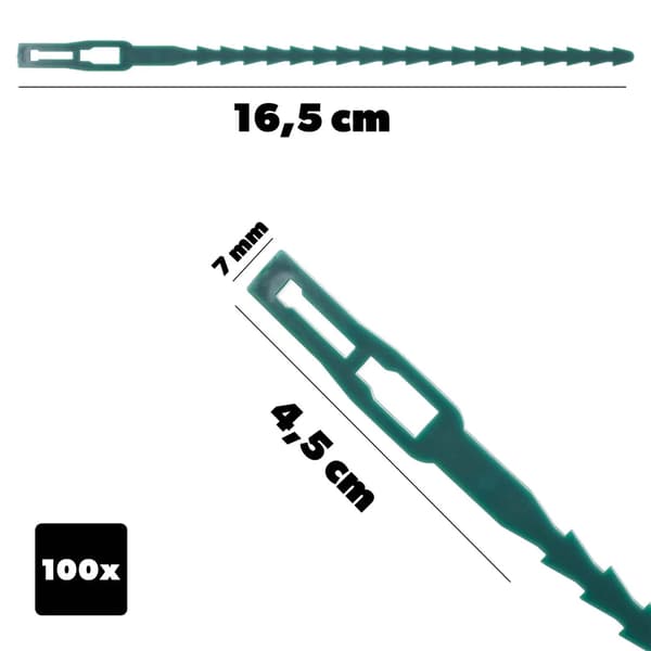 Växtklämmor, Flexibel Design, Hållbart Material,Ljusgrön