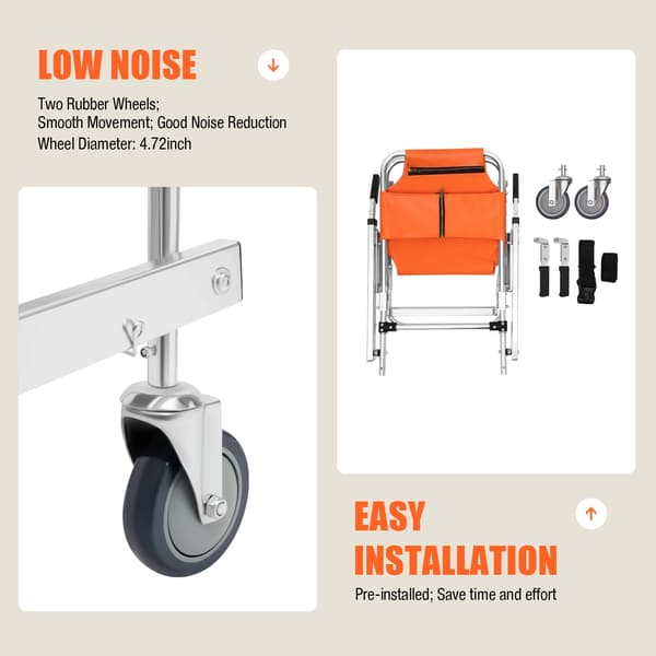 Stolassisterande enhet, Fällbar design, Hög lastkapacitet,orange