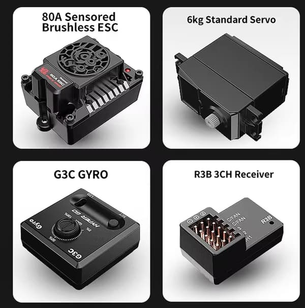 Fjärrstyrd bil, hög hastighet, terrängkapabiliteter,10304