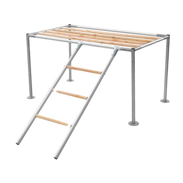 Kylling Perch, Fritstående Design, Holdbar Konstruktion,Sølv