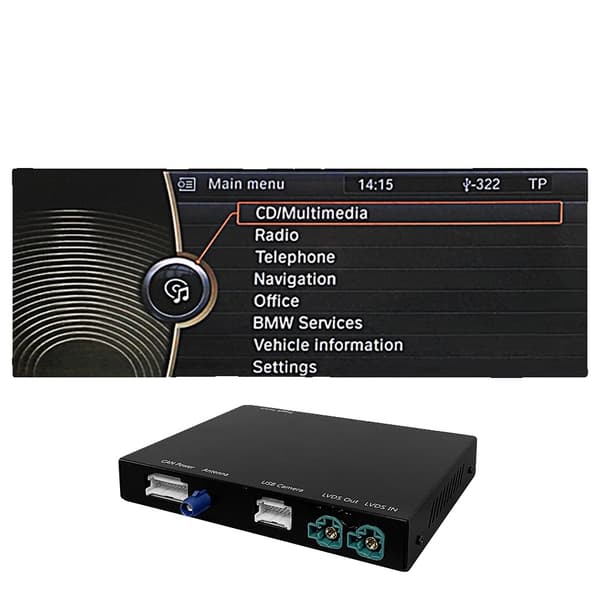 Trådløs CarPlay Android Auto Interface, Multi-enhedsforbindelse, GPS-understøttelse,CIC-Sort
